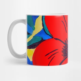 Red flower Mug